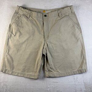 Carhartt Relaxed Fit Shorts Men’s Size 40 Khaki Utility Casual Chino‎ Style
